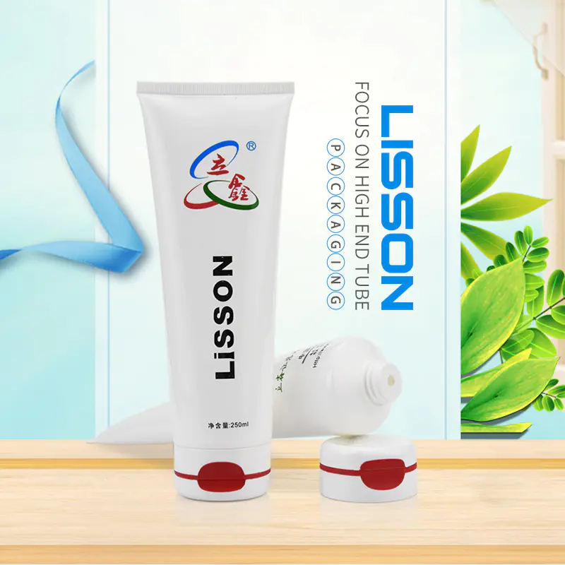 250ml empty custom face cream packaging tube lotion container
