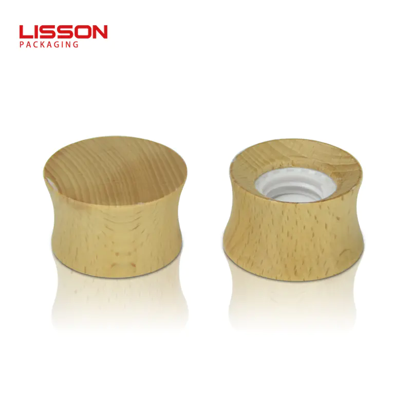 80g eco-friendly packaging cosmetic tubes with wooden cover for skincare