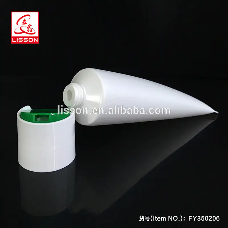 D25 To D40 Lotion Cosmetic Plastic Tube With Disc Top Cap