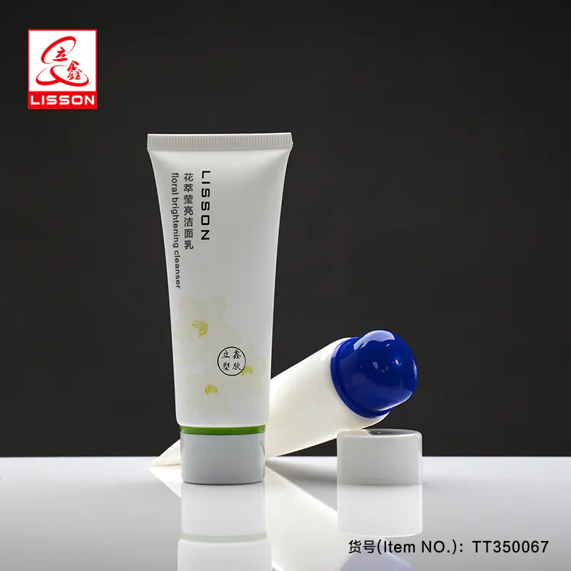 OEM 50ml empty skincare antiperspirant lotion tube packaging with rotary switch