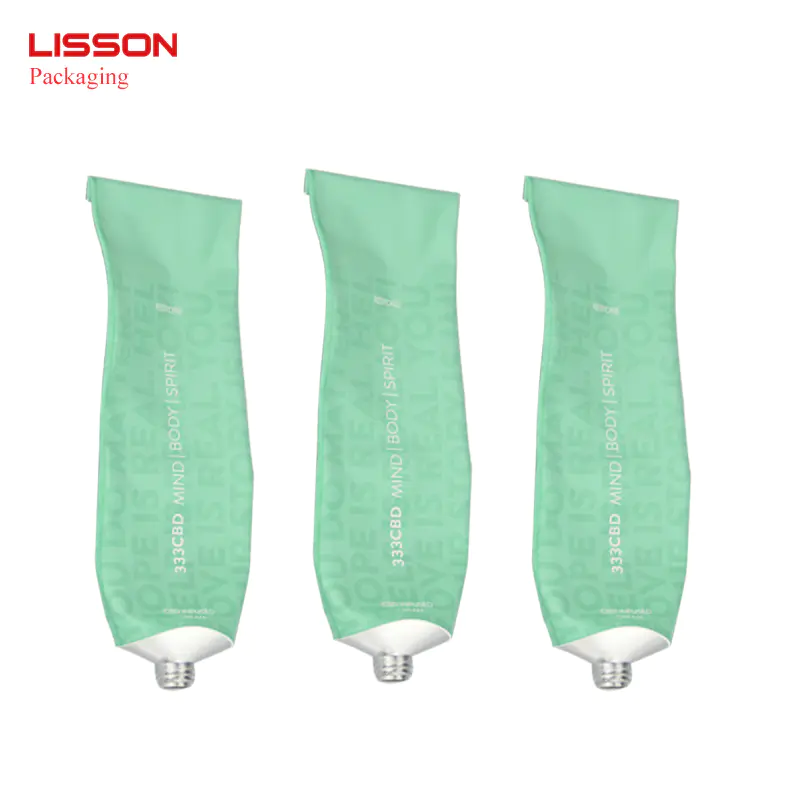 100ml recycled aluminum squeeze tubes package for cream/lotion