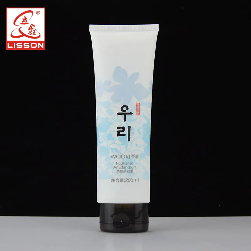 200ml Eco-friendly Oval Plastic Cosmetic Tube Packaging Facial Cleaner / Hair Cream/Body Lotion Container Tube