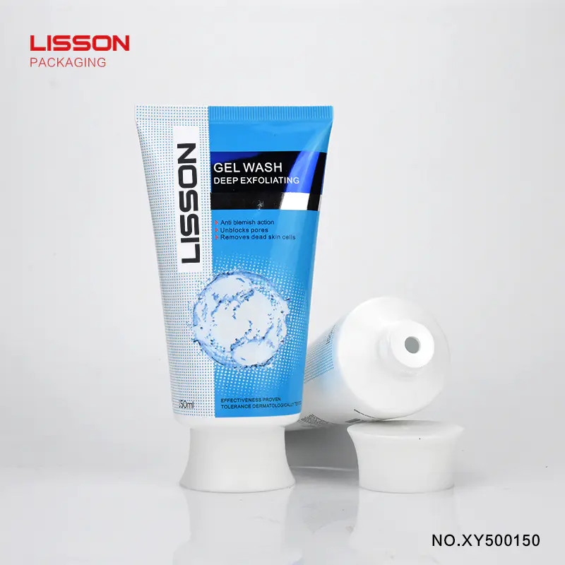 150g EVOH 5 layer facial scrub cosmetic tube packaging with screw cap