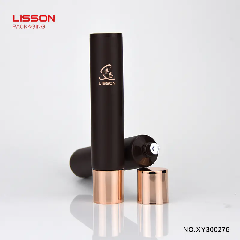 Black Cosmetic Packaging Tube Long Nozzle Head Packaging for hand cream