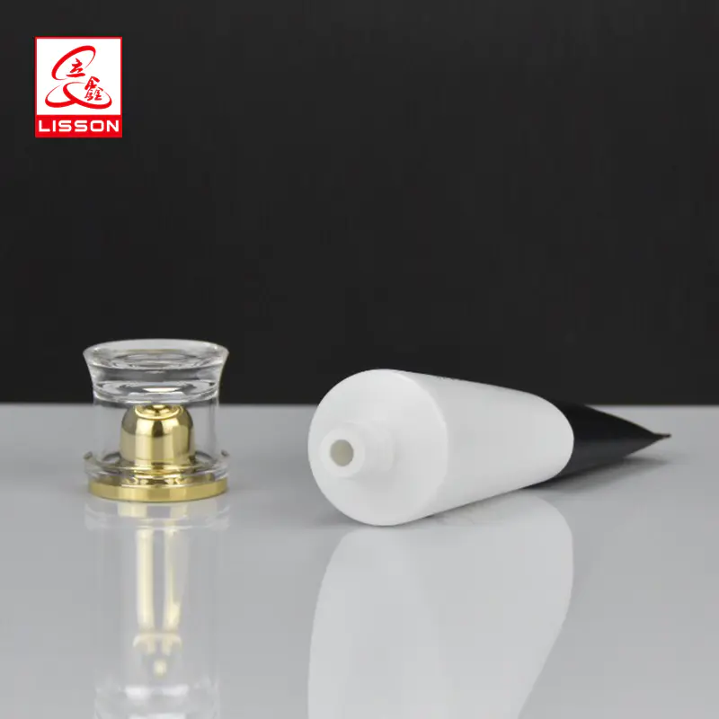 Hot Stamping Plastic Tube With Gold-Plated Screw Cap