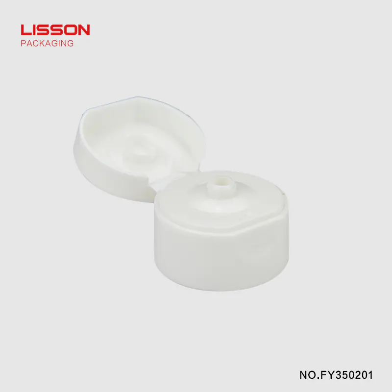 Empty Cosmetic Soft Tube Packaging With White Flip Top Cap