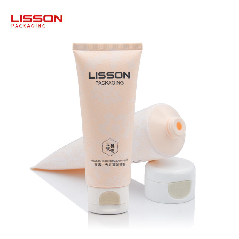 Wholesale Manufacturer Empty Oval Cosmetic Plastic facial cleanser Tube Packaging