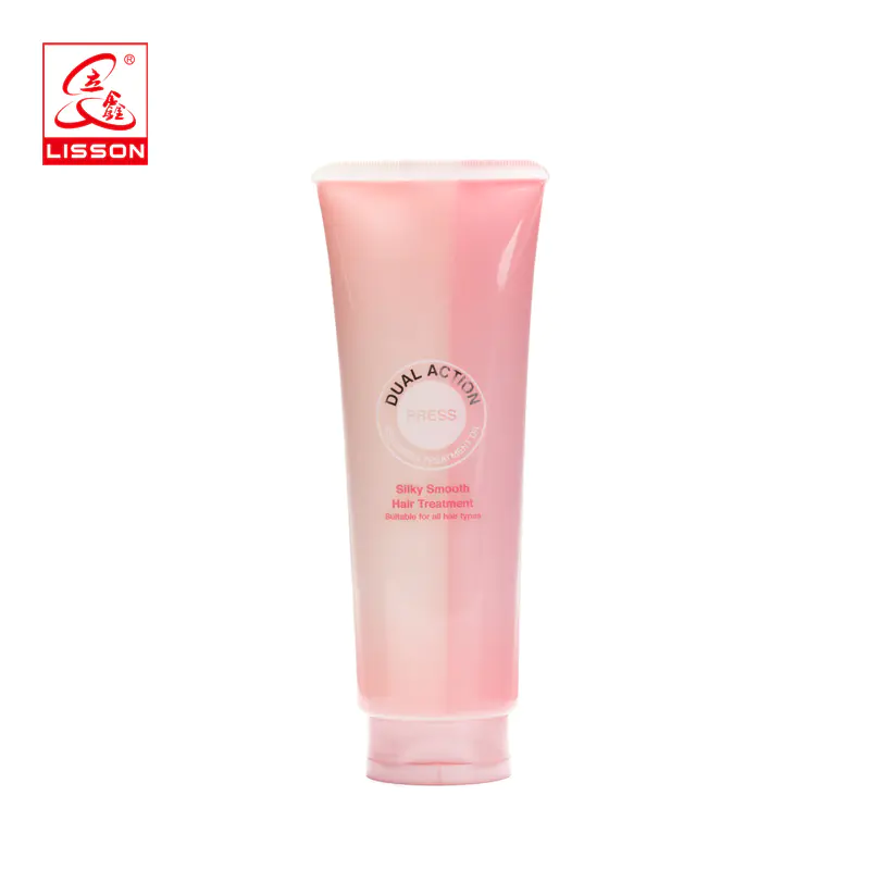Costom Cosmetic Facial Cleanser Cream Plastic Oval Double Tube