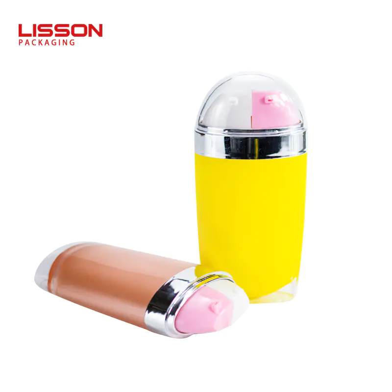 20ml wholesale cosmetic containers dual chamber airless plastic bottle