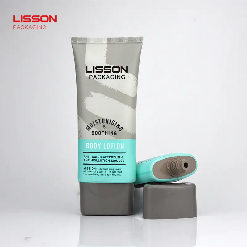 150ml Cosmetic Soft body lotion Tube Packaging With Super oval Screw Cap