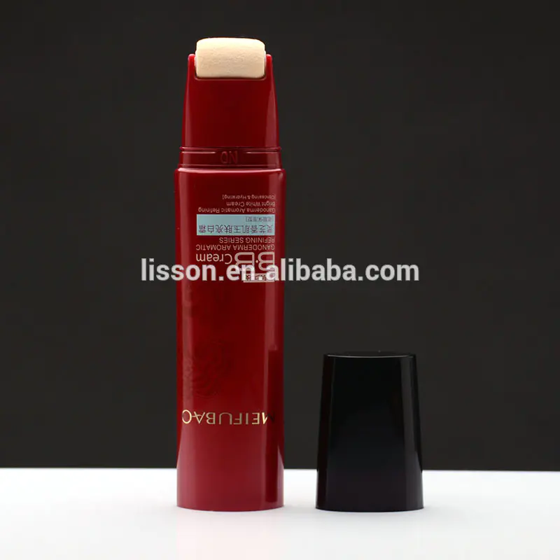 30ml Oval Sponge Applicator Cosmetic Packaging Tube for BB Cream