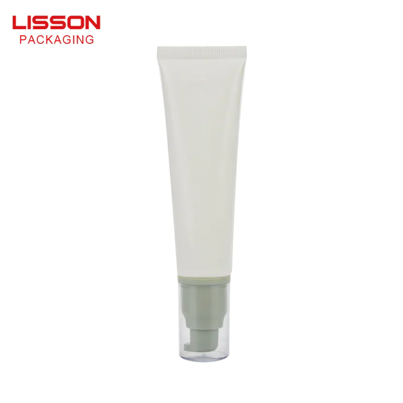 70ml plasticpump bottle with airless head for foam facial cleanser or BB cream