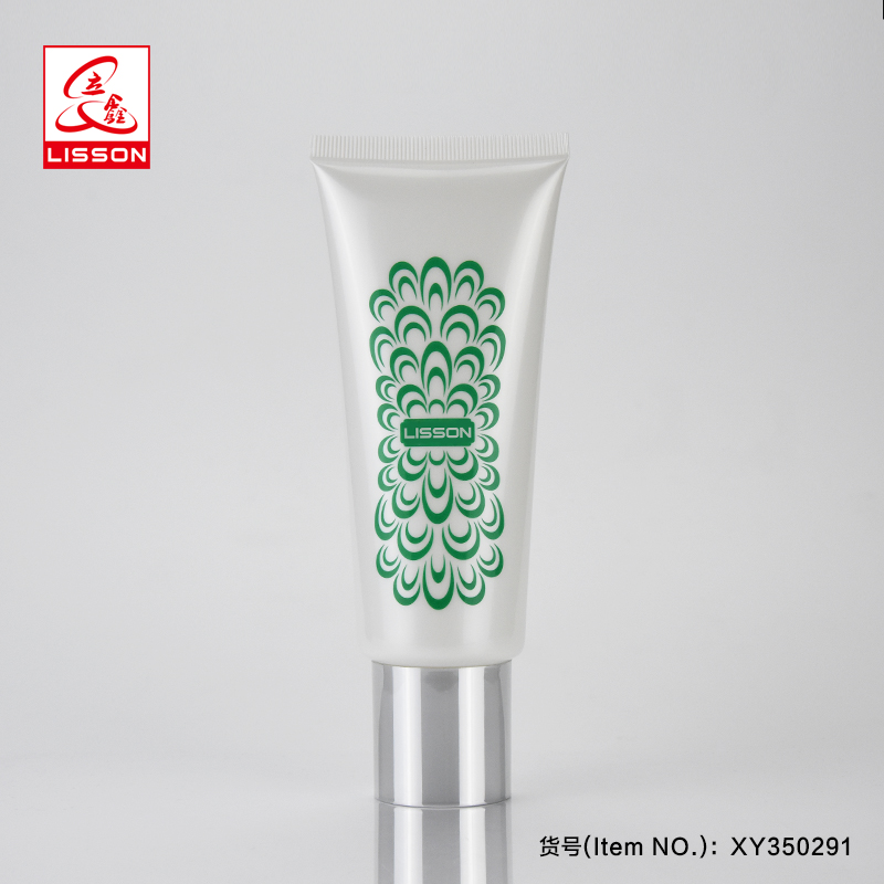 50ml 80ml 100ml Empty White Sun Care Cream Cosmetic Plastic Soft Tube With screw Cap