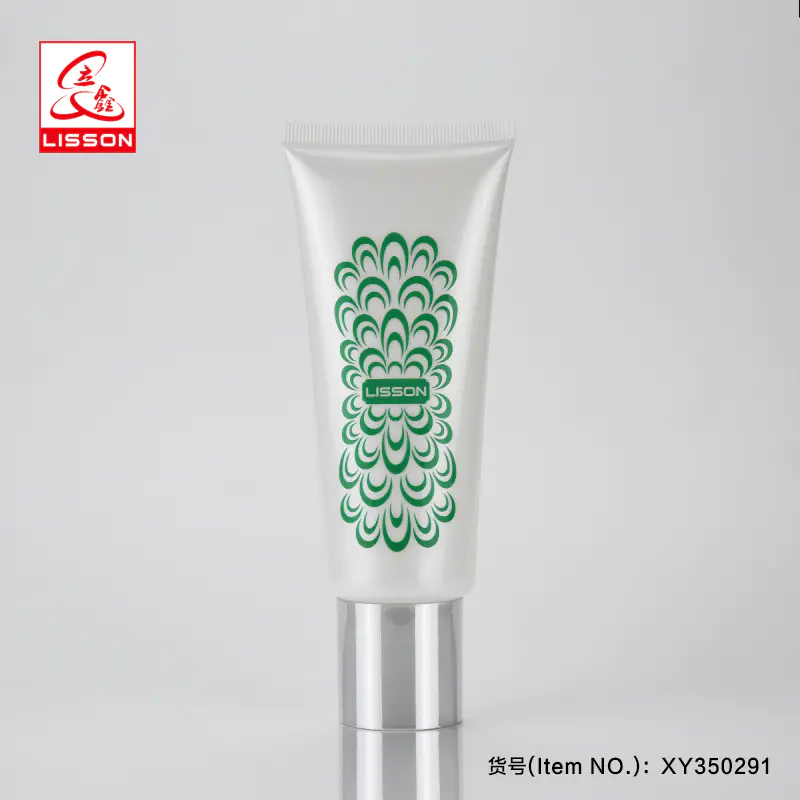 50ml 80ml 100ml Empty White Sun Care Cream Cosmetic Plastic Soft Tube With screw Cap
