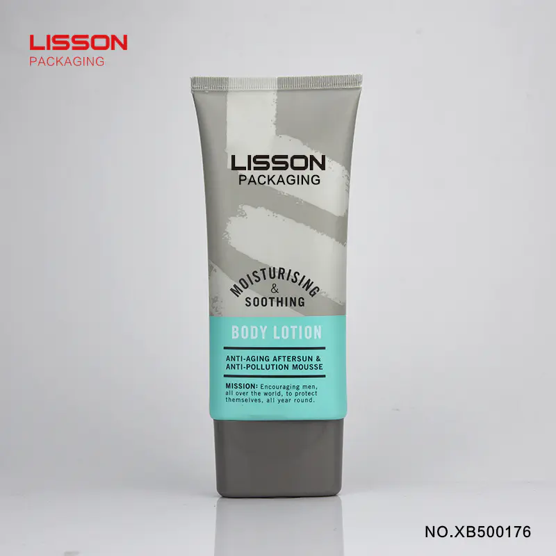 150ml Cosmetic Soft body lotion Tube Packaging With Super oval Screw Cap