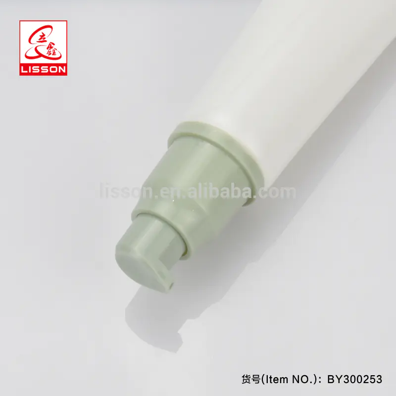 Eco-friendly Empty soft plastic cosmetic airless pump tube for BB cream