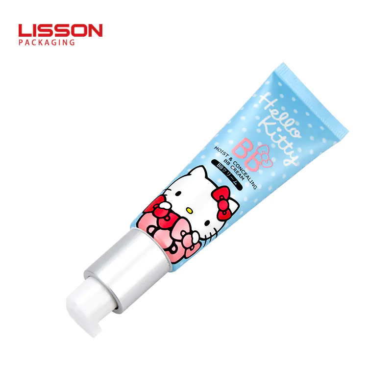 D25mm CosmeticLaminated Plastic Packaging Airless Pump Tube packaging For BB Cream