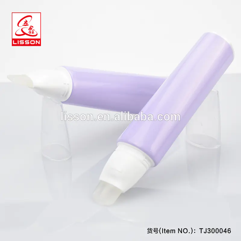 100ml Empty Plastic Tube with Soft Silica Rubber Gel Spatula Tip
