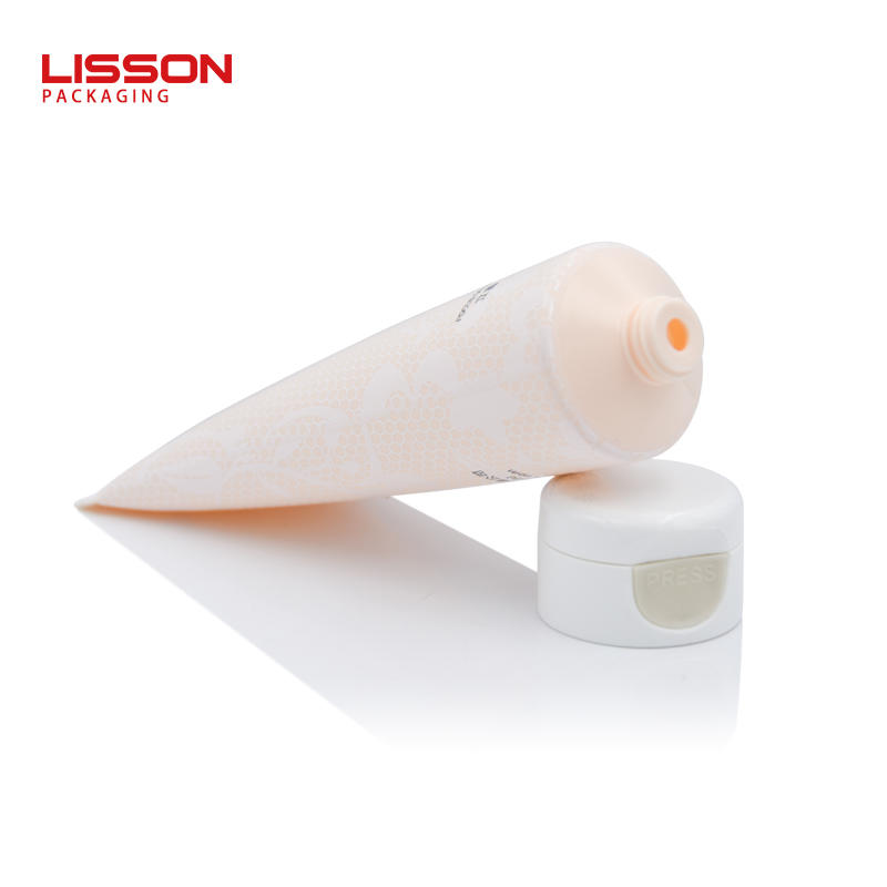 Lisson Round Soft Cosmetic Tubes Packaging With Lock Flip Top Cap