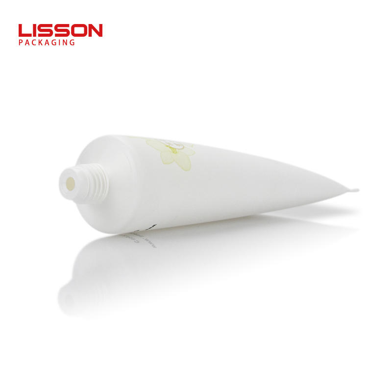 D35mm luxury white squeeze tube with Aluminium electrochemical thread cap