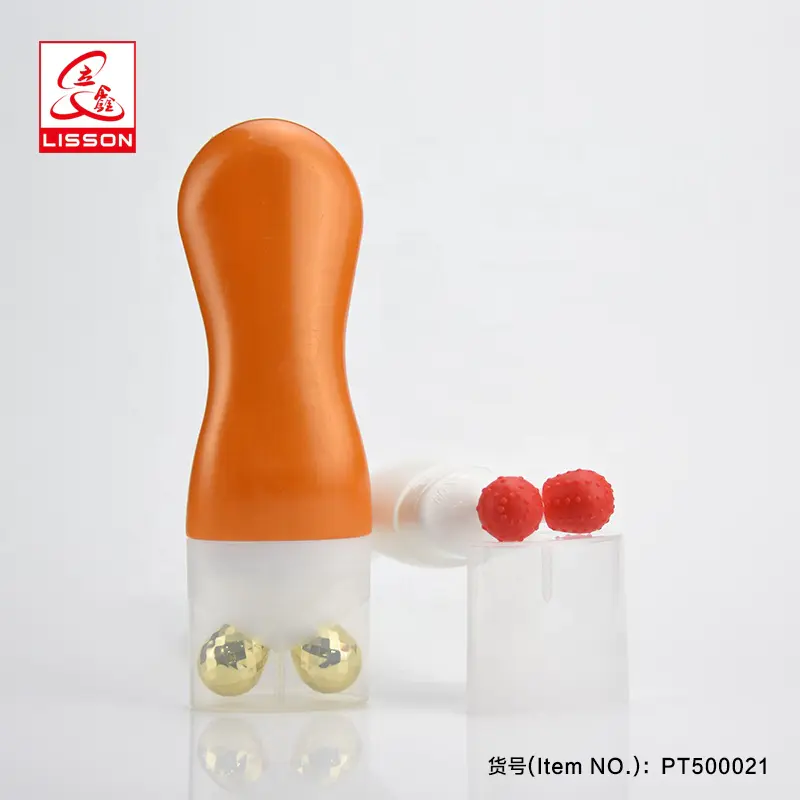 v shape massage roller cosmetic container for face slimming