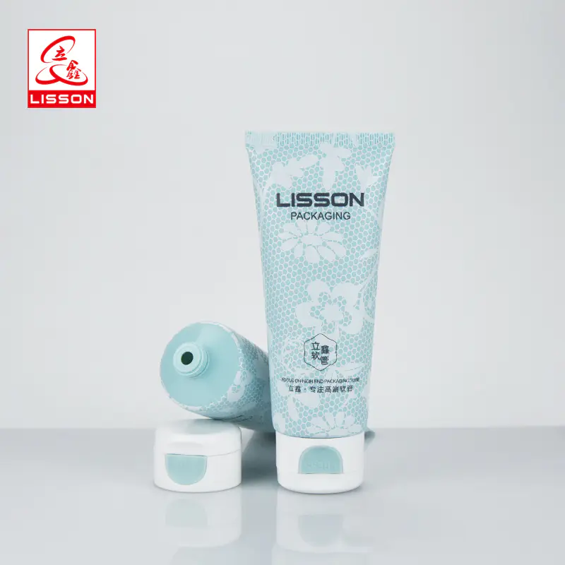 100ml empty custom skincare Body Lotion Cream Cosmetic Tube Packaging for face wash