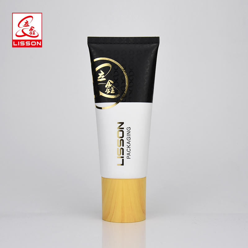 2oz 3oz 4oz Special Design Wood Cosmetic Tube packaging With Wooden Grain Bamboo Screw Cap