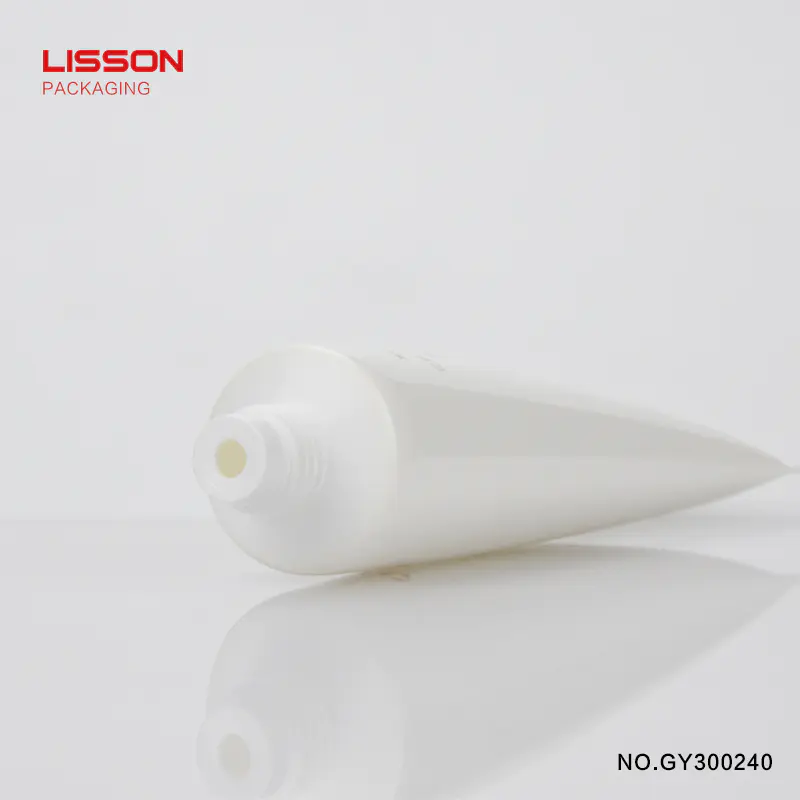 40g empty custom Cosmetic lotion Tube Packaging With Luxury Acrylic Cap