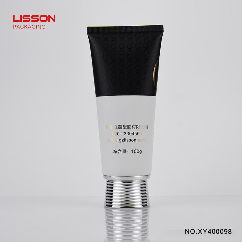 120ml luxury honey skincare face washtube packaging tube with metalized screw cap
