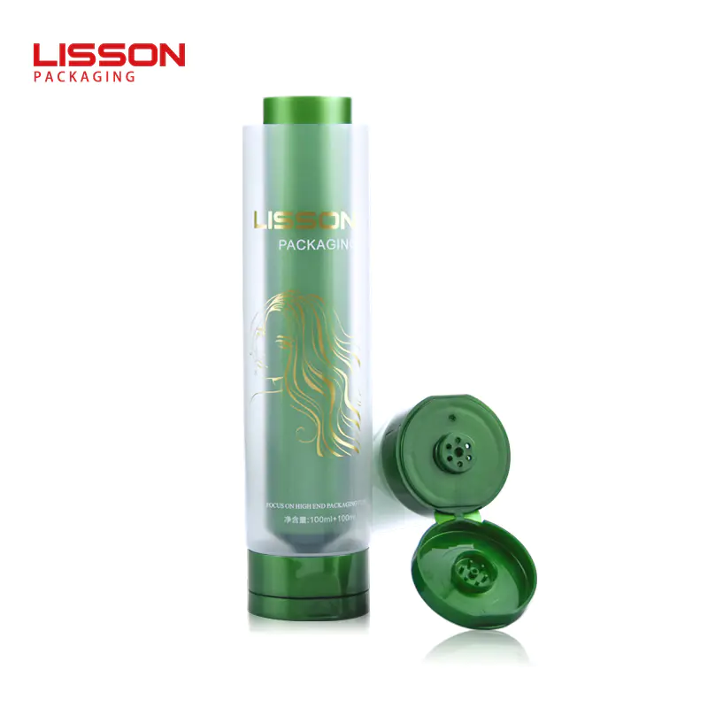 100ml 2 in 1 tube dual chamber packaging skin care container