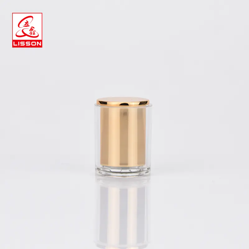 Custom packaging cosmetic cream or essence lotion tube with gold plated cap
