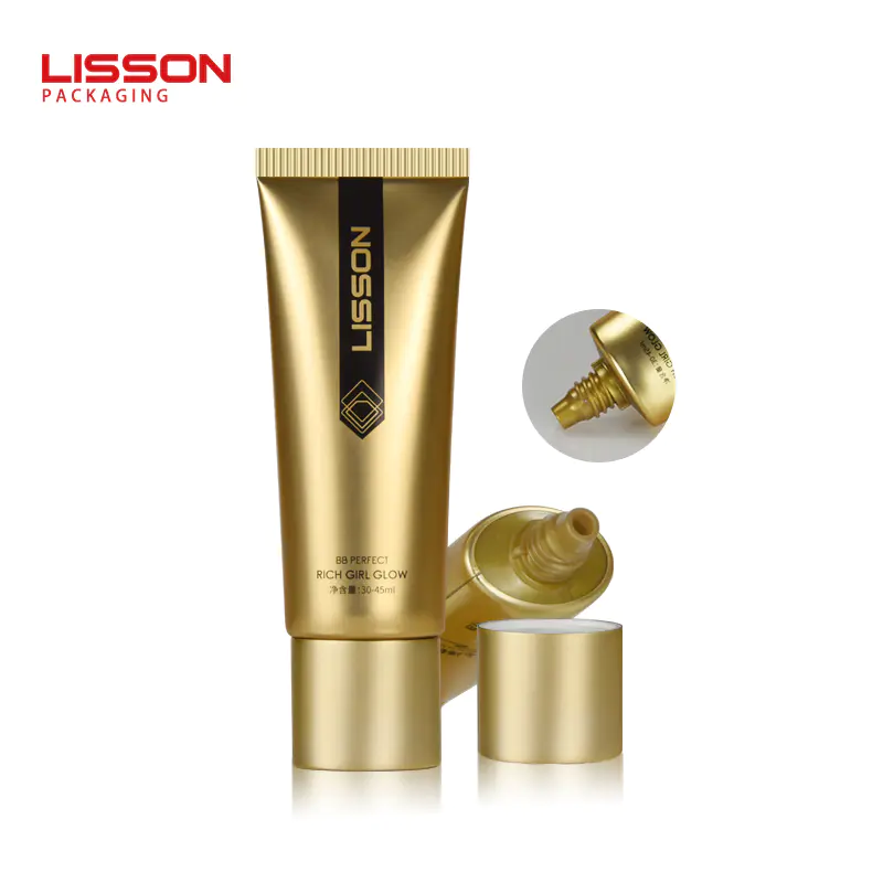50ml eco-friendly Cosmetic BB cream Packaging tube With Acrylic Cap