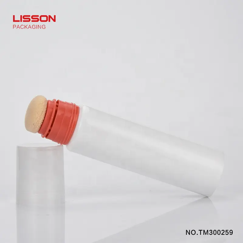 cosmetic packaging 40ml flocking sponge applicator tube for beauty makeup