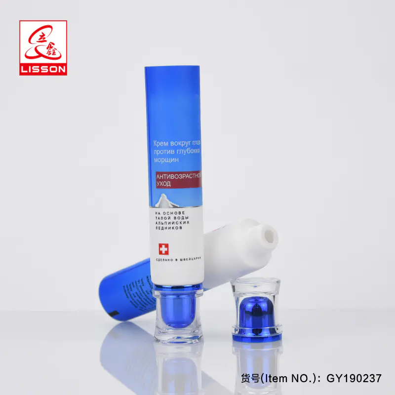 korean skin careplastic tube cosmetic with acrylic cap