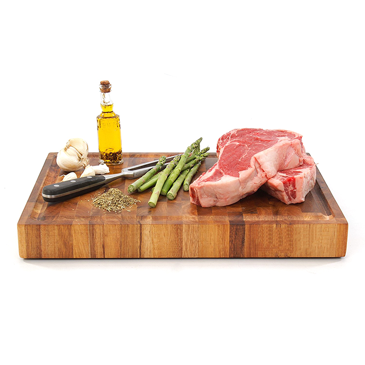 Meat chopping board unfinished wooden cutting board