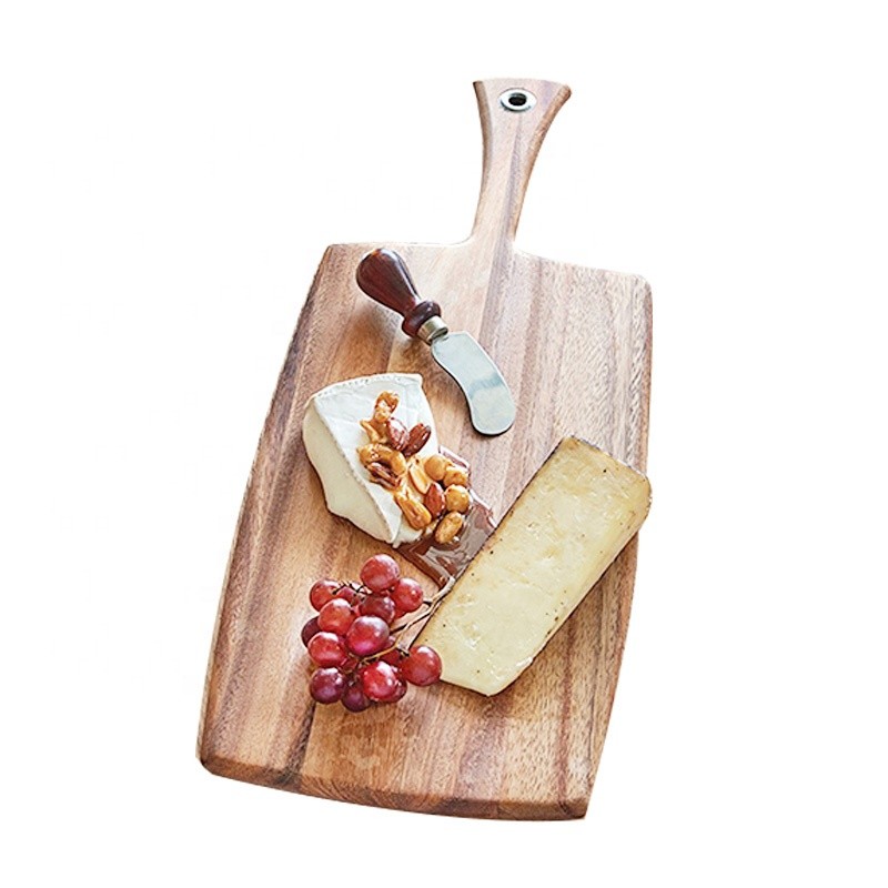 Low price recycle original wooden vegetable cheese portable cutting board