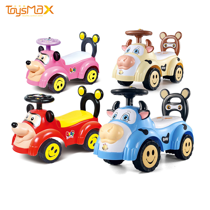Factory direct children walker toys cute baby swing car with music and light
