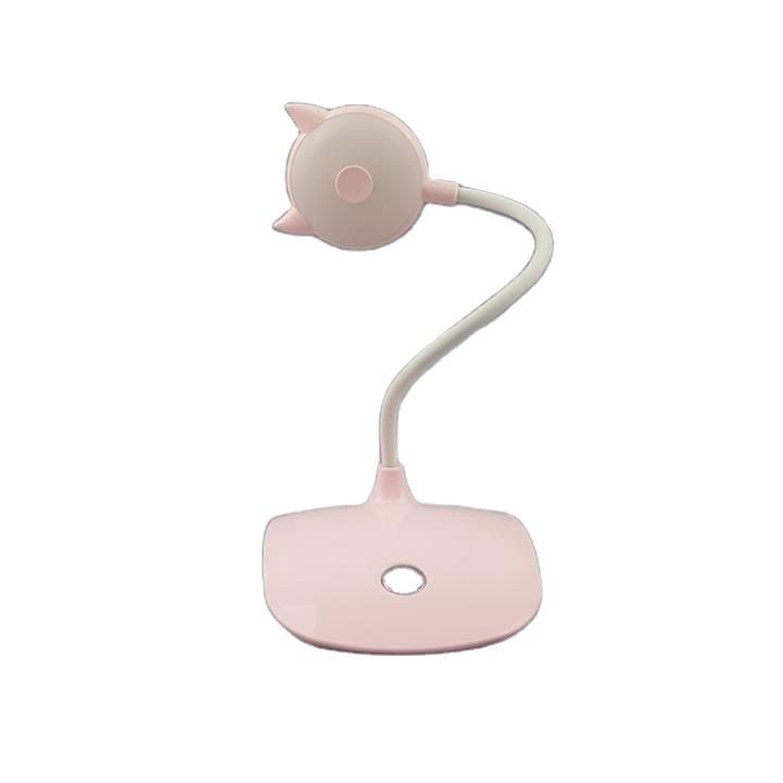 Cat head shape USB battery Simplified Touch sensor reading LED table lamp for desk