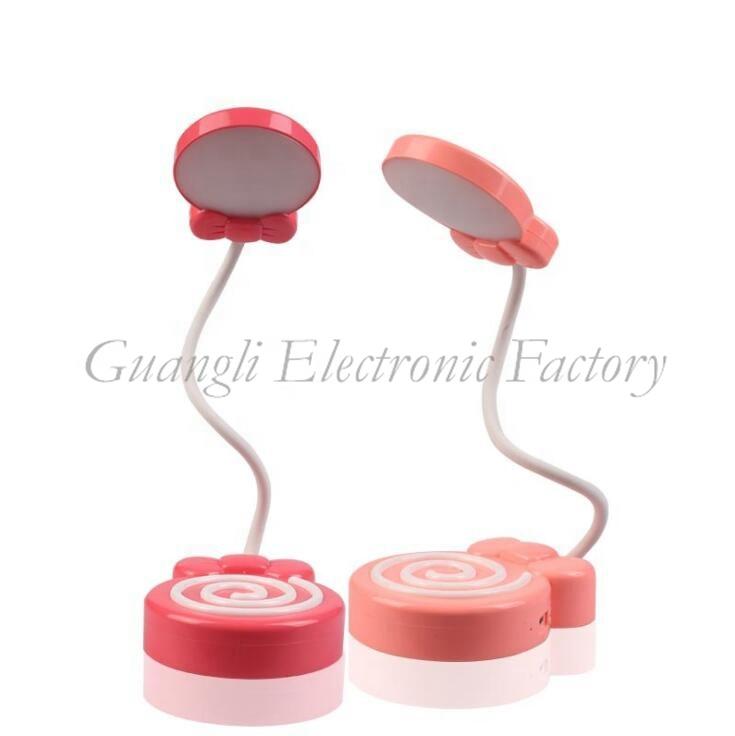 Lollipop shape USB battery Simplified Touch sensor reading LED table lamp for desk