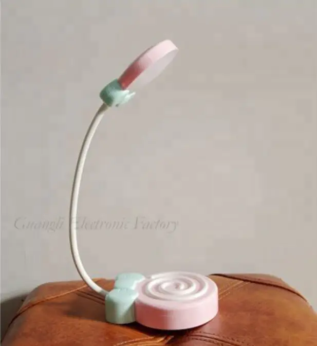 Lollipop cute shape USB battery Simplified Touch sensor reading LED table lamp for desk