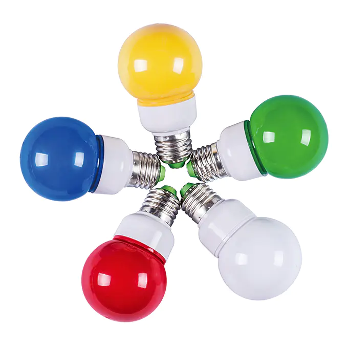 Colorful LED color light Bulb G60 E27 B22