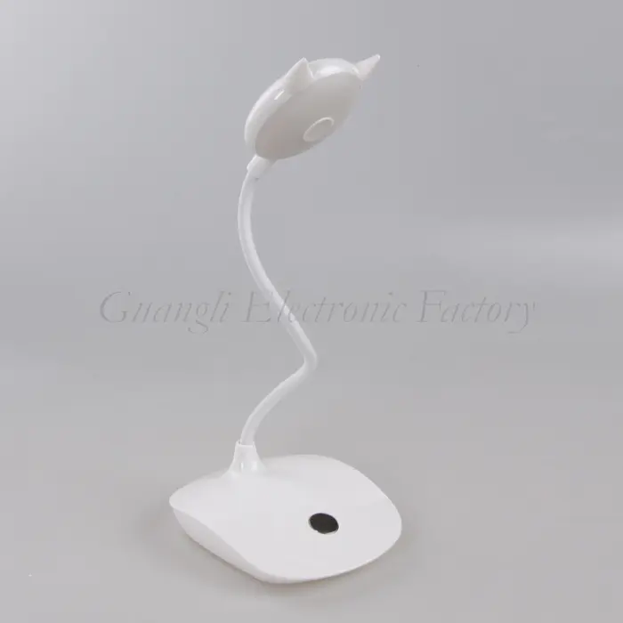 Touch sensor reading LED table lamp with USB and battery type for desk