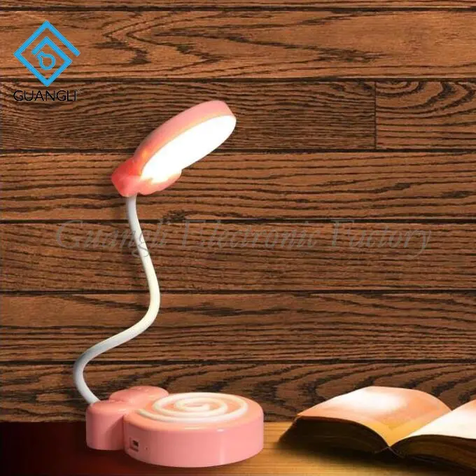 Lollipop shape USB battery Simplified Touch sensor reading LED table lamp for desk