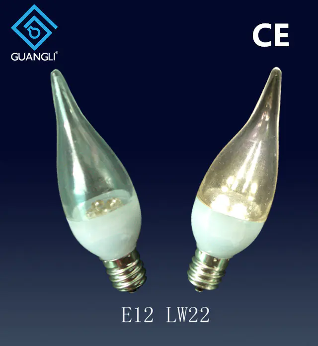 best selling candle holders lamp bulb type E12 E14 led candle light bulb night light