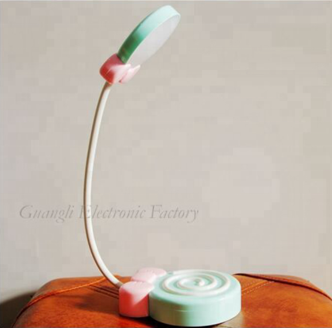 Lollipop cute shape USB battery Simplified Touch sensor reading LED table lamp for desk