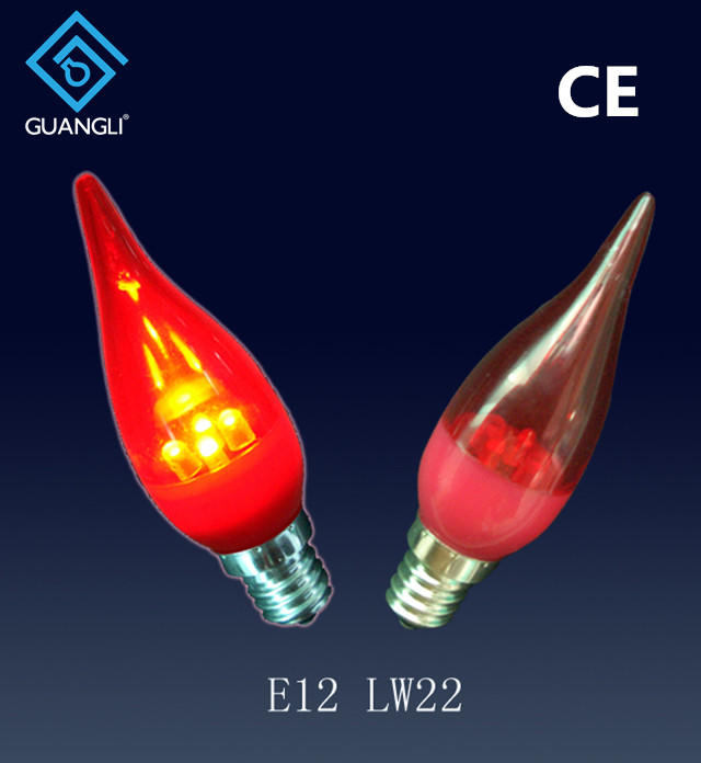best selling candle holders lamp bulb type E12 E14 led candle light bulb night light