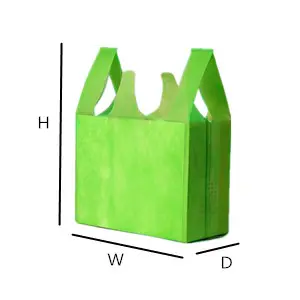 HOT sale T-shite cut bag use 100%PPspunbond nonwoven fabric