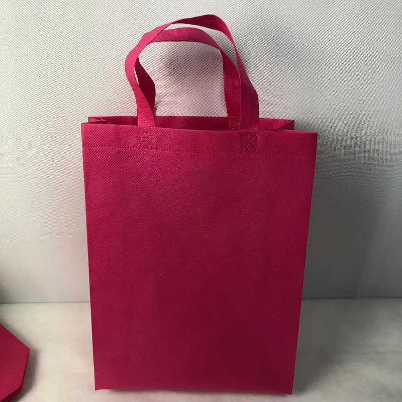 colorful 100% Polypropylene heat healing reusable handle bags low Moq non woven bag