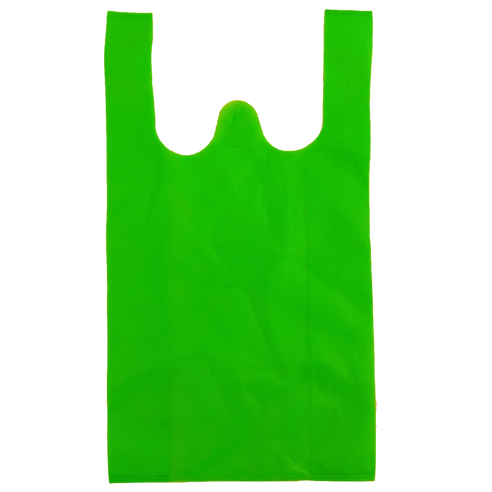 Hot Selling Eco-friendly Vest Bag PP Nonoven Fabric Material W-cut Bag Shopping Bags