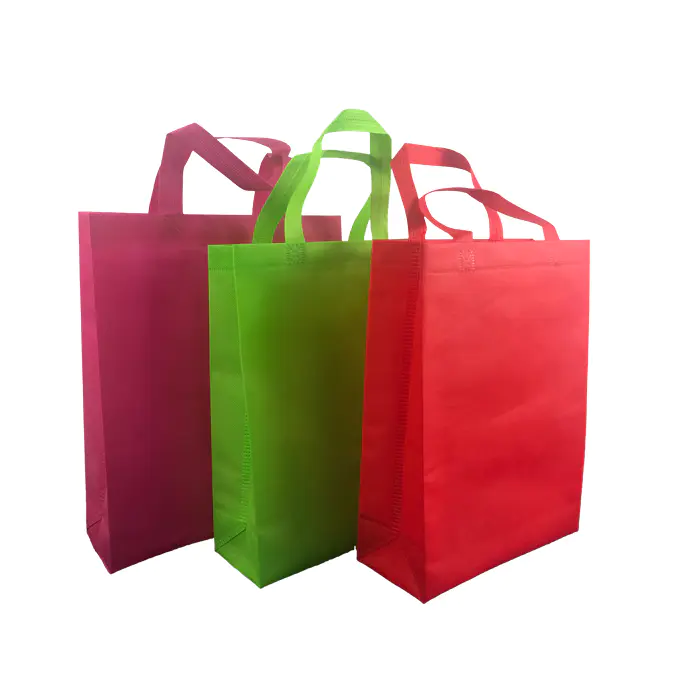 high quality 100% pp shiopping bags made from spunbond non woven fabirc